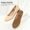 DREAM PAIRS Girls Dress Shoes Slip on Ballerina Flats for Wedding/Party(Nude/Nubuck)