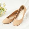 DREAM PAIRS Girls Dress Shoes Slip on Ballerina Flats for Wedding/Party(Nude/Nubuck)
