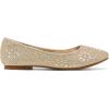 DREAM PAIRS Girls Dress Shoes Slip-on Rhinestone Glitter Ballet Flats for Wedding, Party, Birthday, Prom, Little Kid/Big Kid(Nina-100-gold Glitter)