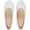DREAM PAIRS Girls Dress Shoes Slip-on Rhinestone Glitter Ballet Flats for Wedding, Party, Birthday, Prom, Little Kid/Big Kid(Nina-100-white)