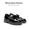 DREAM PAIRS Girls Mary Jane Chunky Platform School Uniform Dress Shoes Party Oxford Pumps for Toddler/Little Big Kid(All Black)