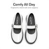 DREAM PAIRS Girls Mary Jane Chunky Platform School Uniform Dress Shoes Party Oxford Pumps for Toddler/Little Big Kid(White)