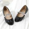 DREAM PAIRS Girls Mary Jane Dress Shoes Ballerina Flats for Wedding, Party (Toddler/Little Kid/Big Kid)(Black/Pat)