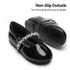 DREAM PAIRS Girls Mary Jane Dress Shoes Ballerina Flats for Wedding, Party (Toddler/Little Kid/Big Kid)(Black/Pat-t)
