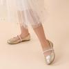 DREAM PAIRS Girls Mary Jane Dress Shoes Ballerina Flats for Wedding, Party (Toddler/Little Kid/Big Kid)(Gold)