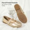 DREAM PAIRS Girls Mary Jane Dress Shoes Ballerina Flats for Wedding, Party (Toddler/Little Kid/Big Kid)(Gold)