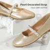 DREAM PAIRS Girls Mary Jane Dress Shoes Ballerina Flats for Wedding, Party (Toddler/Little Kid/Big Kid)(Gold)
