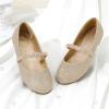 DREAM PAIRS Girls Mary Jane Dress Shoes Ballerina Flats for Wedding, Party (Toddler/Little Kid/Big Kid)(Gold/Glitter)
