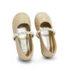 DREAM PAIRS Girls Mary Jane Dress Shoes Ballerina Flats for Wedding, Party (Toddler/Little Kid/Big Kid)(Gold/Glitter-t)