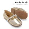 DREAM PAIRS Girls Mary Jane Dress Shoes Ballerina Flats for Wedding, Party (Toddler/Little Kid/Big Kid)(Gold-t)