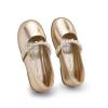 DREAM PAIRS Girls Mary Jane Dress Shoes Ballerina Flats for Wedding, Party (Toddler/Little Kid/Big Kid)(Gold-t)