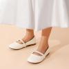 DREAM PAIRS Girls Mary Jane Dress Shoes Ballerina Flats for Wedding, Party (Toddler/Little Kid/Big Kid)(Ivory)