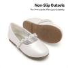 DREAM PAIRS Girls Mary Jane Dress Shoes Ballerina Flats for Wedding, Party (Toddler/Little Kid/Big Kid)(Ivory-t)