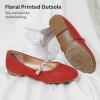 DREAM PAIRS Girls Mary Jane Dress Shoes Ballerina Flats for Wedding, Party (Toddler/Little Kid/Big Kid)(Red/Glitter)