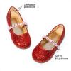 DREAM PAIRS Girls Mary Jane Dress Shoes Ballerina Flats for Wedding, Party (Toddler/Little Kid/Big Kid)(Red-t)
