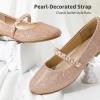 DREAM PAIRS Girls Mary Jane Dress Shoes Ballerina Flats for Wedding, Party (Toddler/Little Kid/Big Kid)(Rose/Gold/Glitter)