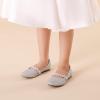 DREAM PAIRS Girls Mary Jane Dress Shoes Ballerina Flats for Wedding, Party (Toddler/Little Kid/Big Kid)(Silver/Glitter)