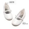 DREAM PAIRS Girls Mary Jane Dress Shoes Ballerina Flats for Wedding, Party (Toddler/Little Kid/Big Kid)(White/Pat-t)