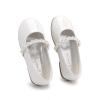 DREAM PAIRS Girls Mary Jane Dress Shoes Ballerina Flats for Wedding, Party (Toddler/Little Kid/Big Kid)(White/Pat-t)