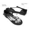 DREAM PAIRS Girls Mary Jane Dress Shoes Pearl T-Strap Party Flower Wedding Princess Flats for Toddler Little Big Kid(Black)