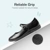 DREAM PAIRS Girls Mary Jane Flats School Uniform Dress Shoes(Black)