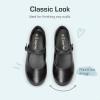 DREAM PAIRS Girls Mary Jane Flats School Uniform Dress Shoes(Black)