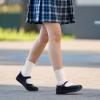 DREAM PAIRS Girls Mary Jane Flats School Uniform Dress Shoes(Black)