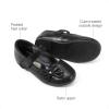DREAM PAIRS Toddler Girls Dress Shoes Mary Jane Flats, Girls School Uniform Flats Bow Ballerina Shoes(Black/Suede)