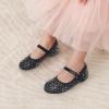 DREAM PAIRS Toddler Girl’s Dress Shoes Mary Jane Rhinestone Ballerina Flat for Party, Birthday, Performance, Wedding(Black)