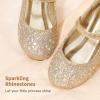 DREAM PAIRS Toddler Girl’s Dress Shoes Mary Jane Rhinestone Ballerina Flat for Party, Birthday, Performance, Wedding(Gold)