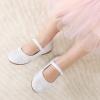 DREAM PAIRS Toddler Girl’s Dress Shoes Mary Jane Rhinestone Ballerina Flat for Party, Birthday, Performance, Wedding(White)