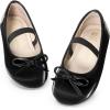DREAM PAIRS Toddler Girls Dress Shoes Party Wedding Flower Girl Ballet Flats(All Black)