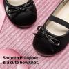 DREAM PAIRS Toddler Girls Dress Shoes Party Wedding Flower Girl Ballet Flats(All Black)