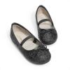 DREAM PAIRS Toddler Girls Dress Shoes Party Wedding Flower Girl Ballet Flats(Black)