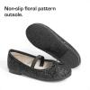 DREAM PAIRS Toddler Girls Dress Shoes Party Wedding Flower Girl Ballet Flats(Black)