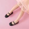 DREAM PAIRS Toddler Girls Dress Shoes Party Wedding Flower Girl Ballet Flats(Black/Pu)