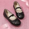 DREAM PAIRS Toddler Girls Dress Shoes Party Wedding Flower Girl Ballet Flats(Black/Pu)