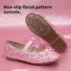 DREAM PAIRS Toddler Girls Dress Shoes Party Wedding Flower Girl Ballet Flats(Pink)