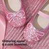 DREAM PAIRS Toddler Girls Dress Shoes Party Wedding Flower Girl Ballet Flats(Pink)