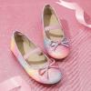 DREAM PAIRS Toddler Girls Dress Shoes Party Wedding Flower Girl Ballet Flats(Rainbow)