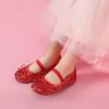 DREAM PAIRS Toddler Girls Dress Shoes Party Wedding Flower Girl Ballet Flats(Red)