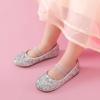 DREAM PAIRS Toddler Girls Dress Shoes Party Wedding Flower Girl Ballet Flats(Silver)