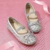 DREAM PAIRS Toddler Girls Dress Shoes Party Wedding Flower Girl Ballet Flats(Silver)
