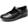 DREAM PAIRS Girls Mary Jane Flats School Uniform Dress Shoes(Black)