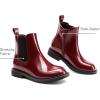 DREAM PAIRS Girls Ankle Boots with Side Zipper Chelsea Booties Low Heels Girl Fashion Shoes for Toddler/Little Kid/Big Kid(Burgundy)