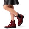 DREAM PAIRS Girls Ankle Boots with Side Zipper Chelsea Booties Low Heels Girl Fashion Shoes for Toddler/Little Kid/Big Kid(Burgundy)