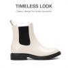 DREAM PAIRS Girls Ankle Boots with Side Zipper Chelsea Booties Low Heels Girl Fashion Shoes for Toddler/Little Kid/Big Kid(White/Black)