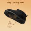 DREAM PAIRS Girls Boys Boots Kids Winter Ankle Faux Fur Lined Warm Snow Shoes Kid Short Boots for Little Kid/Big Kid(Black)