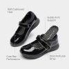 DREAM PAIRS Girls School Shoes Mary Jane Flats Lightweight Comfortable Girls’ Uniform Dress Shoes for Toddler/Little Kid/Big Kid(All Black)