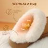 DREAM PAIRS Kids Slippers Girls Boys House Fuzzy Indoor Outdoor Warm Slip on Slipper for Little Kid Big Kid(Camel)